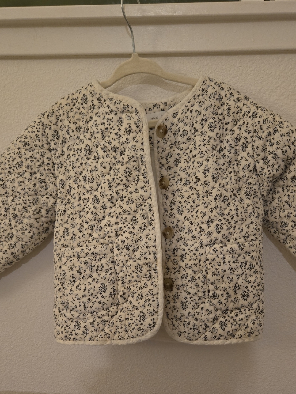 Mango Toddler Girl Quilted Jacket Size 2T - 3T